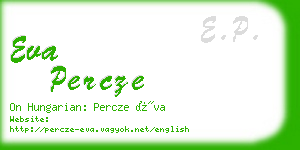 eva percze business card